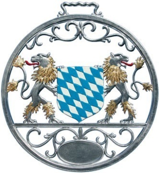 Pewter Picture Bavarian Emblem