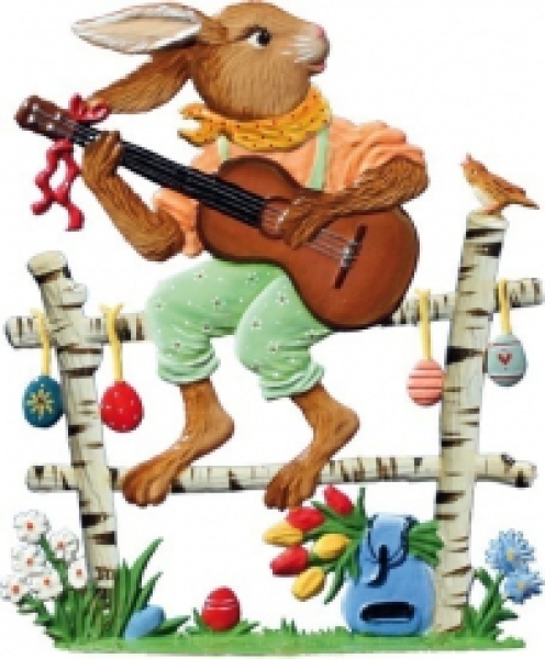 Hase spielt Gitarre